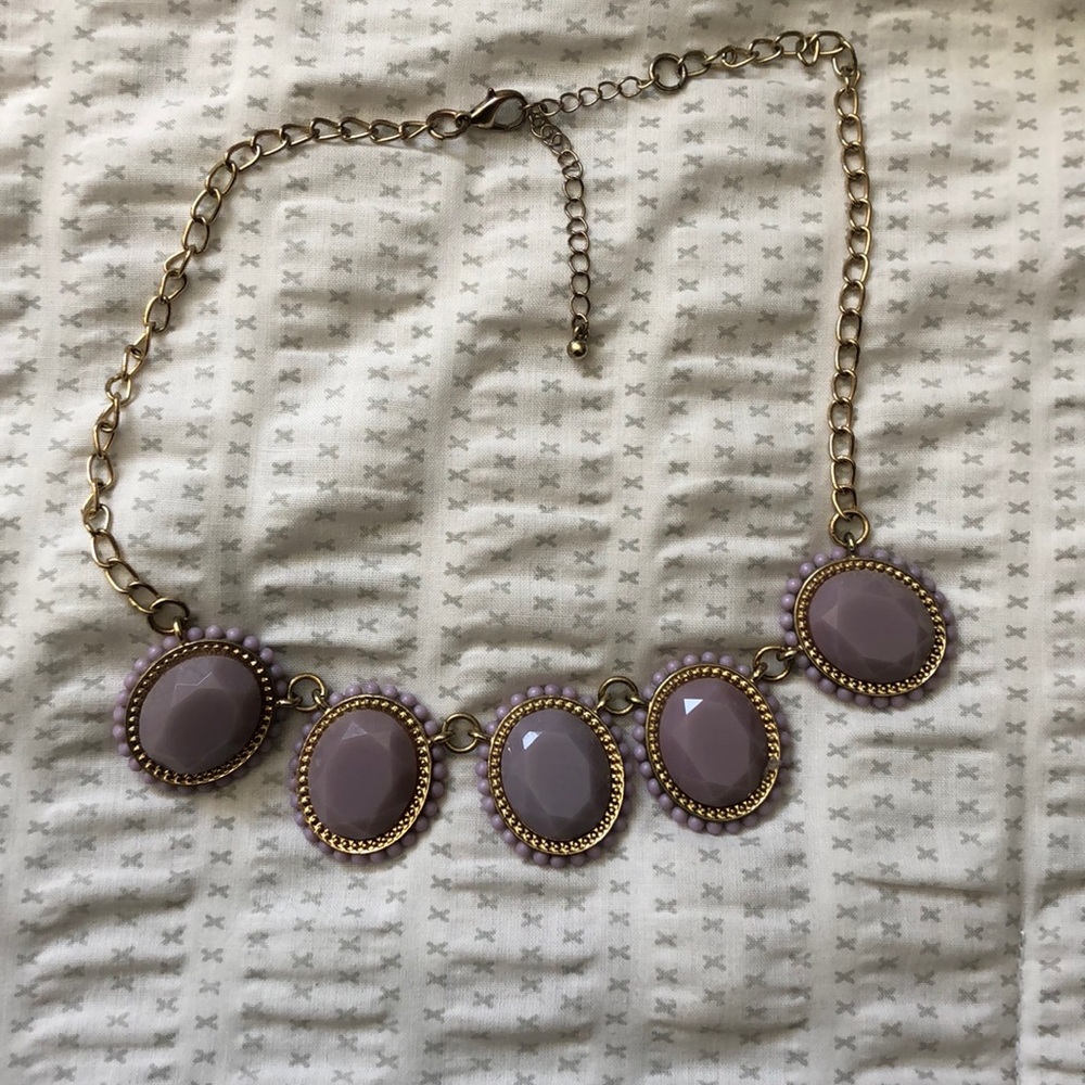 Purple chunky necklace